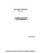 Free Acer Aspire 1650 service manual