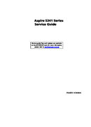 Free Acer Aspire 5541 5241 service manual