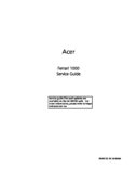 Free Acer Ferrari 1000 service manual