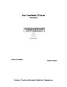 Free Acer TravelMate 270 service manual