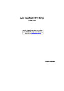 Free Acer TravelMate 4010 service manual