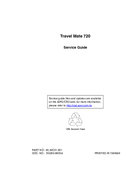 Free Acer TravelMate 720 service manual