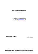 Free Acer TravelMate C300 service manual