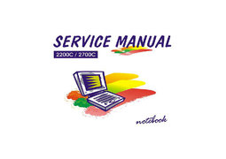 Free Clevo 2200C 2700C Sager NP2280 service manual