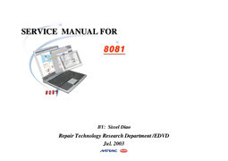 Free Clevo Mitac 8081 service manual