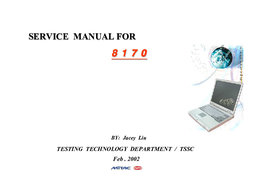 Free Clevo Mitac 8170 service manual