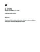 Free HP/Compaq HP Envy 13 service manual