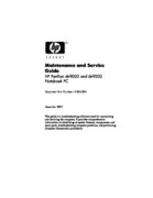 Free HP/Compaq HP Pavilion DV9000 DV9200 service manual