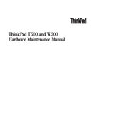 Free IBM Lenovo ThinkPad T500 W500 service manual