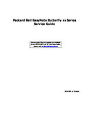 Free NEC/Packagrd Bell EasyNote Butterfly xs service manual