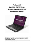 Free NEC/Packagrd Bell EasyNote SW W service manual
