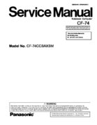 Free Panasonic CF-74CCBAXBM service manual