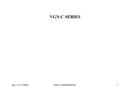 Free Sony VGN-C service manual